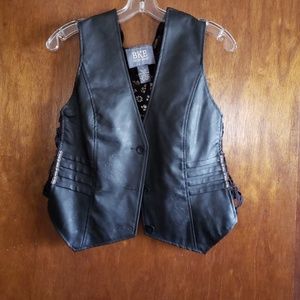 Vegan leather vest.